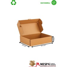Kraft Karton Kutu 17X10X7,5 cm – 25 Adet Kapaklı, Dayanıklı Ambalaj Kutusu