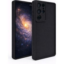 Vissona Samsung Galaxy S22 Ultra Uyumlu Kamera Çıkıntılı Mat Silikon Telefon Kılıfı