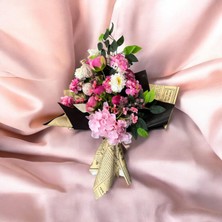 Sedosh Home Vision Pembe Çiçek Buket Aranjmanı - Dekoratif Yapay