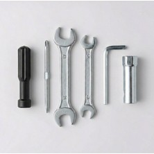 Heugers Motorsiklet & Elektrikli Scooter Avadanlık Tamir Seti Md3 – 10-12 / 14-17 Açık Ağızlı Anahtar, 16 mm Buji Anahtarı, Yıldız & Düz Tornavida, 6 mm Alyan