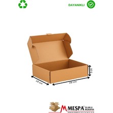 Kraft Karton Kutu 28X18X5 cm – 25 Adet Kapaklı, Dayanıklı Ambalaj Kutusu