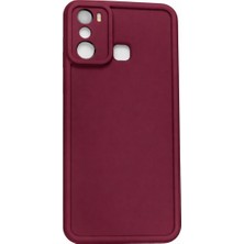 Vissona Infinix HOT20PLAY Uyumlu Kamera Çıkıntılı Mat Silikon Telefon Kılıfı