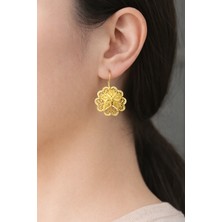 Kızılay Kuyumcusu 14 Ayar Altın Tül Yıldız Küpe 3.31GR KPE9110