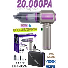 Linarya Auhma Ahv-19 Kablosuz El Süpürgesi 20000PA Çekim Gücü, 3 Kademeli, Hepa Filtre, 6000MAH Güç 100W