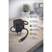 vooka Seyehat,ofis,ev Kolay Kullanım Taşınabilir  Makaralı Jarj Adaptörü