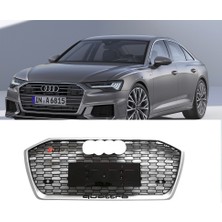 X Power Tuning Audi A6 (2016-2019) Uyumlu Plastik Krom-Siyah Rs6 Panjur