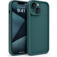 Vissona iPhone 13 Mini Uyumlu Kamera Çıkıntılı Mat Silikon Telefon Kılıfı