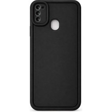 Vissona Samsung Galaxy M21 ve M30S Uyumlu Kamera Çıkıntılı Mat Silikon Telefon Kılıfı