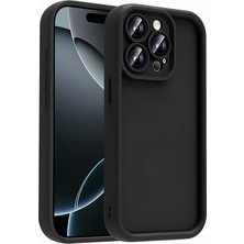 Vissona iPhone 16 Pro Max Uyumlu Kamera Çıkıntılı Mat Silikon Telefon Kılıfı