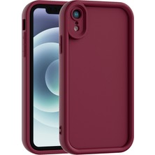 Vissona iPhone Xr Uyumlu Kamera Çıkıntılı Mat Silikon Telefon Kılıfı