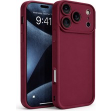 Vissona iPhone 17 Pro Max Uyumlu Kamera Çıkıntılı Mat Silikon Telefon Kılıfı