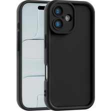 Vissona iPhone 16 Plus Uyumlu Kamera Çıkıntılı Mat Silikon Telefon Kılıfı