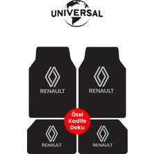 Özgürce Yıkanabilir Kumaş ve Kalın Pvc Oto Paspas Seti Renault Uyumlu