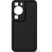 Vissona Huawei P60 ve P60 Pro Uyumlu Kamera Çıkıntılı Mat Silikon Telefon Kılıfı