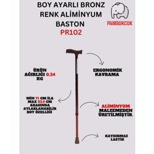 Normadia PR-102 Hafif ve Dayanıklı Alüminyum Baston, Güvenli Destekli Yürüyüş Yardımı