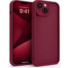 Vissona iPhone 15 Uyumlu Kamera Çıkıntılı Mat Silikon Telefon Kılıfı