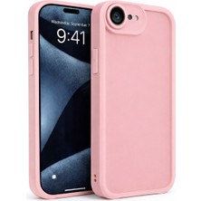 Vissona iPhone 16E / 17E Uyumlu Kamera Korumalı Mat Silikon Telefon Kılıfı