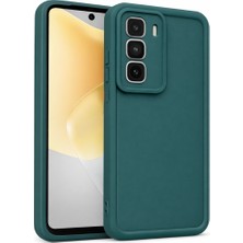 Vissona Infinix HOT50-4G Uyumlu Kamera Çıkıntılı Mat Silikon Telefon Kılıfı