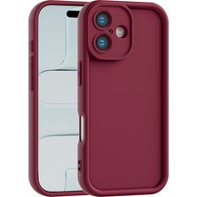 Vissona iPhone 16 Plus Uyumlu Kamera Çıkıntılı Mat Silikon Telefon Kılıfı