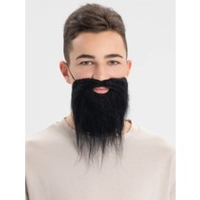 Najmaddin Siyah Renk Takma Sakal Bıyık Takımı