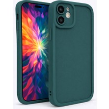 Vissona iPhone 12 Uyumlu Kamera Çıkıntılı Mat Silikon Telefon Kılıfı