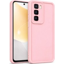 Vissona Infinix HOT50-4G Uyumlu Kamera Çıkıntılı Mat Silikon Telefon Kılıfı