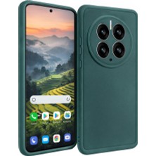 Vissona Huawei Mate 50 Pro Uyumlu Kamera Çıkıntılı Mat Silikon Telefon Kılıfı