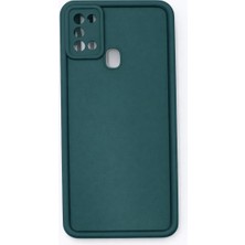 Vissona Samsung Galaxy A21 Uyumlu Kamera Çıkıntılı Mat Silikon Telefon Kılıfı