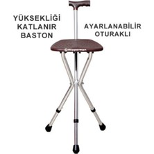 Normadia Yükseklik Ayarlı Oturma Aparatlı Baston, Güvenli ve Konforlu Kullanım