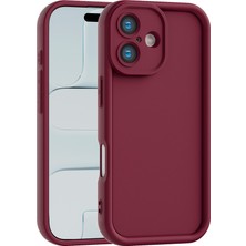Vissona iPhone 16 Uyumlu Kamera Çıkıntılı Mat Silikon Telefon Kılıfı