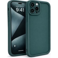 Vissona iPhone 12 Pro Max Uyumlu Kamera Çıkıntılı Mat Silikon Telefon Kılıfı