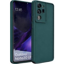 Vissona Samsung Galaxy Note 20 Ultra Uyumlu Kamera Çıkıntılı Mat Silikon Telefon Kılıfı