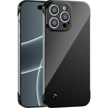 Vissona iPhone 14 Pro Uyumlu Kamera Korumalı Yanları Açık Sararmaz Sert Mika Şeffaf Kılıf