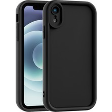 Vissona iPhone Xr Uyumlu Kamera Çıkıntılı Mat Silikon Telefon Kılıfı