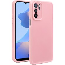 Vissona Oppo A16 4G Uyumlu Kamera Çıkıntılı Mat Silikon Telefon Kılıfı