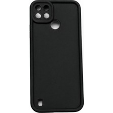 Vissona Realme C21Y ve Realme C25Y Uyumlu Kamera Çıkıntılı Mat Silikon Telefon Kılıfı