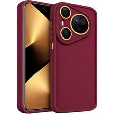 Vissona Huawei Pura 80 Pro ve Pura 80 Pro Plus Uyumlu Kamera Çıkıntılı Mat Silikon Telefon Kılıfı