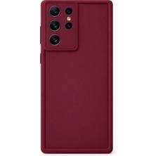 Vissona Samsung Galaxy S24 Ultra Uyumlu Kamera Çıkıntılı Mat Silikon Telefon Kılıfı