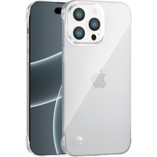 Vissona iPhone 14 Pro Max Uyumlu Kamera Korumalı Yanları Açık Sararmaz Sert Mika Şeffaf Kılıf