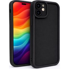 Vissona iPhone 12 Uyumlu Kamera Çıkıntılı Mat Silikon Telefon Kılıfı