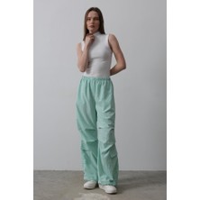 Queene Dreams Paraşüt Cargo Pantolon - Mint