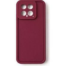 Vissona Mi 14 Ultra Uyumlu Kamera Çıkıntılı Mat Silikon Telefon Kılıfı