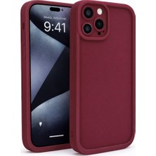 Vissona iPhone 12 Pro Max Uyumlu Kamera Çıkıntılı Mat Silikon Telefon Kılıfı