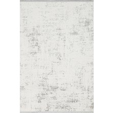 Akbel Halı Nora NOR 02 Silver Günlük Kullanıma Uygun Modern Halı Yıkanabilir, Kaymaz Taban, İnce, Toz Vermez