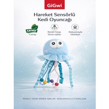 GiGwi Dokunmaya Duyarlı Denizanası Kedi Oyuncağı – Işıklı, Catnipli ve Etkileşimli Eğlence