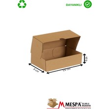 Kraft Karton Kutu 13X5X6 cm – 25 Adet Kapaklı, Mini Ambalaj Kutusu