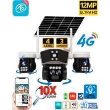 O-Kam Pro 9095 3 Lens 10X Optik Zoom 4g Solar Kamera