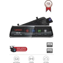 Lenovo V7/8801PLUS Siyah 1080P Araç Içi 9.6inç Dokunmatik Dikiz Gece Görüşü Ön ve Arka Araç Kamerası