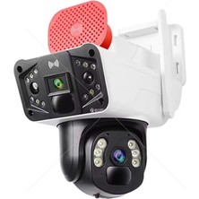 O-Kam Pro 3041 6mp Sirenli 3 Lens Wi-Fi Ptz Kamera