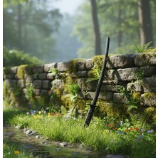 Katana Modeli | Açılır 70 cm / Kapalı 18 cm | Siyah Plastik | Dekoratif Hediyelik Figür